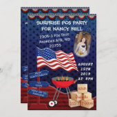 PCSドッグタグフォトバーB Queパーティの招待状 招待状 (正面/裏面)