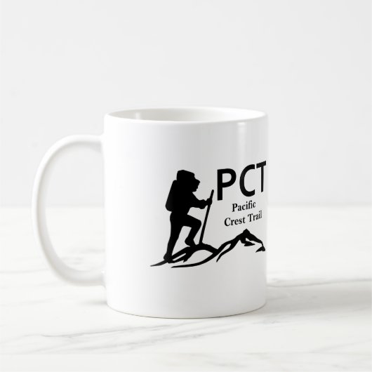 PCT – 太平洋クレストのトレイル コーヒーマグカップ (左)