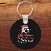 Pct Christmas Crew Fun Patient Care Tech Matching キーホルダー (正面)