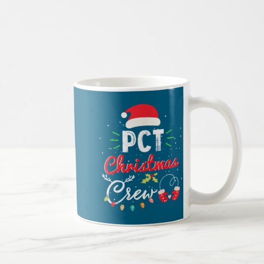 Pct Christmas Crew Fun Patient Care Tech Matching  コーヒーマグカップ (右)