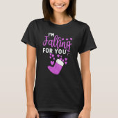 PCT CNA Nurse I'm Falling for You Happy Valentines Tシャツ (正面)