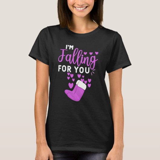 PCT CNA Nurse I'm Falling for You Happy Valentines Tシャツ (正面)
