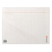 PCTY 8.5 X 11メモ帳 ノートパッド (正面)