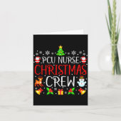 Pcu Nurse Christmas Crew Matching Xmas  カード (正面)
