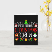 Pcu Nurse Christmas Crew Matching Xmas  カード (黄色い花)