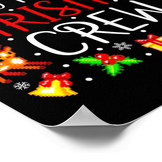 Pcu Nurse Christmas Crew Matching Xmas  ポスター (角)