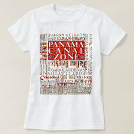 PCZ – パナマ運河ゾーンの場所とモラデザイン Tシャツ