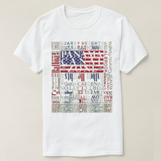 PCZ – パナマ運河ゾーンの色の場所 Tシャツ