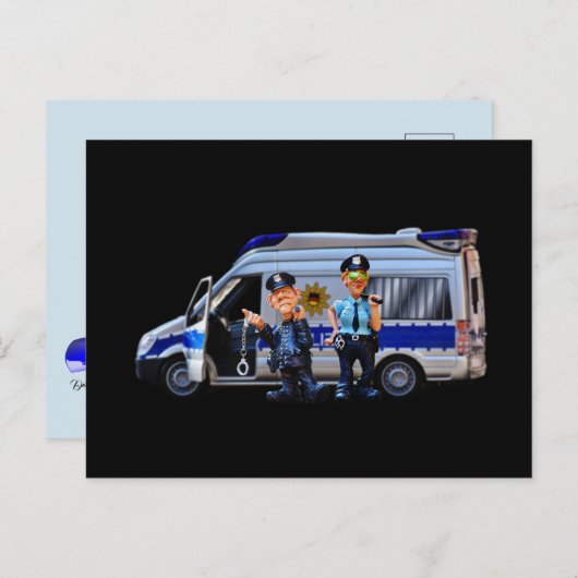 PD警察法執行アカデミーグラードライツカフ ポストカード (正面/裏面)