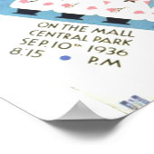 PD0052ヴィンテージ理容師ショップカルテットコンサートポスター。 ポスター (角)