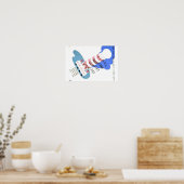 PD0052ヴィンテージ理容師ショップカルテットコンサートポスター。 ポスター (キッチン)