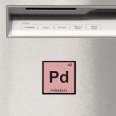 Pd - パラジウム 化学 周期表の記号 マグネット (インサイチュ (食洗機))