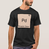Pd - フェニックスダウン 化学元素記号 Tシャツ (正面)