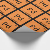 Pd - ポスタライズされたミーム化学周期表 ラッピングペーパー (角)