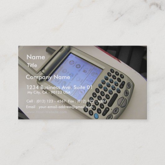 Pda Handheldsの携帯電話のやし 名刺 (正面)