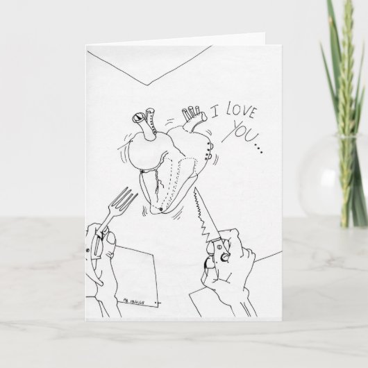 PDD小さな弱いスケッチハート怖いVドードルカード シーズンカード (正面)