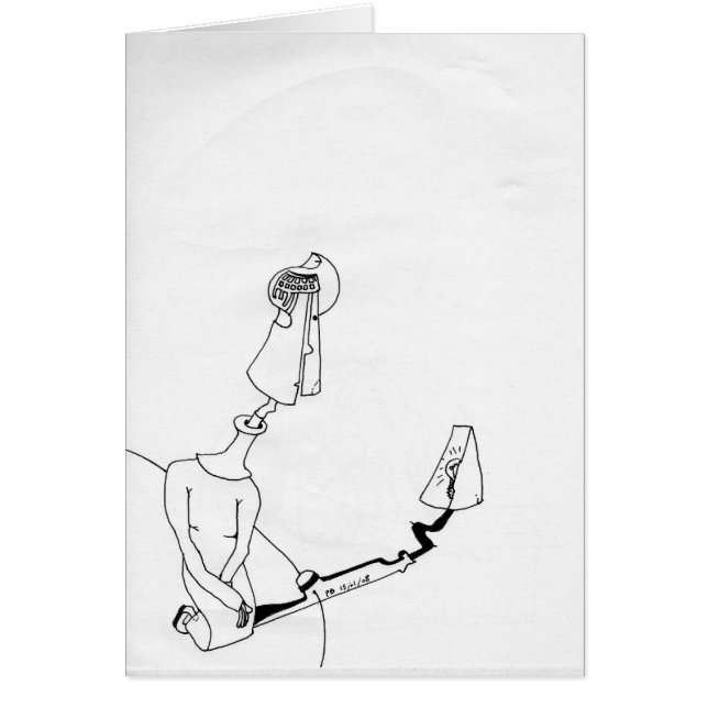 PDD小型ウィークスケッチデスクランプドールカード (正面)