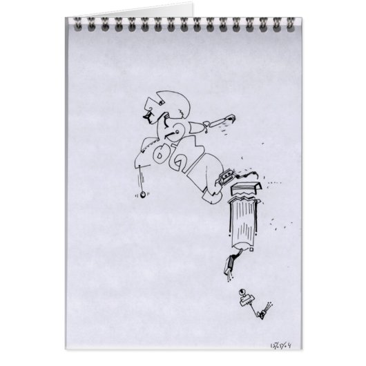 PDD11小型弱スケッチ超現実主義の崩壊カード (正面)