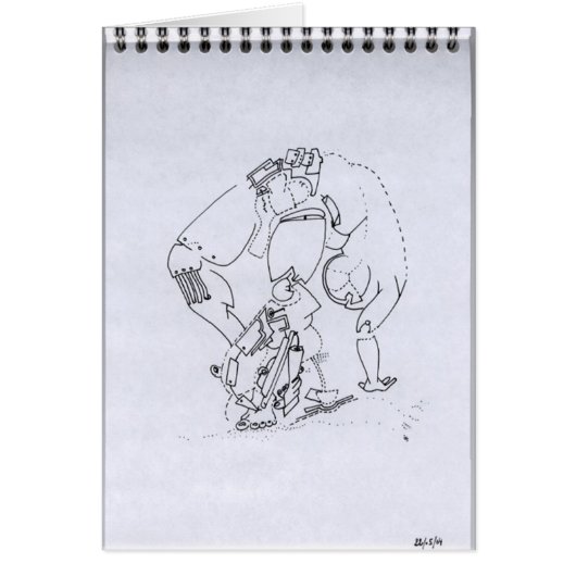 PDD17小型の弱いスケッチのダッティングサイバーボディドードル (正面)