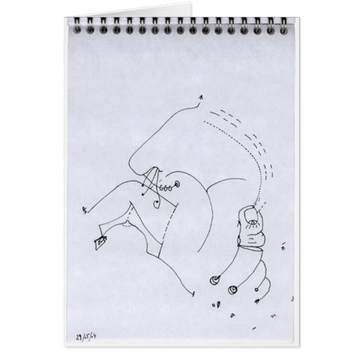 PDD24小弱スケッチ超現実的ポートレートドードル (正面)