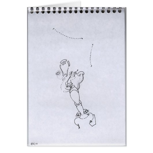 PDD34小さな弱いスケッチ超現実的な脚の顔ドードル (正面)