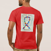PDD-NOS認識度パズルリボンティー Tシャツ (裏面)