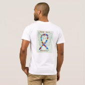 PDD-NOS認識度パズルリボンティー Tシャツ (裏面フル)