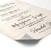 PDFダウンロード用のフォントのペア招待状 ポスター (角)