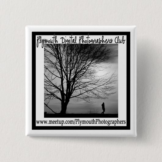 PDPの正方形ボタン 缶バッジ (正面)