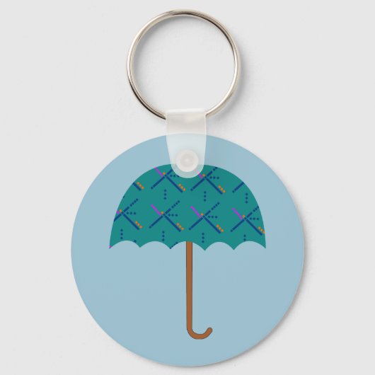 PDXエアポートカーペットアンブレラキーチェーン キーホルダー (正面)