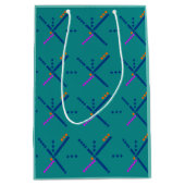 PDXエアポートカーペットポートランドオレゴンメディア抱き枕 ミディアムペーパーバッグ (正面)