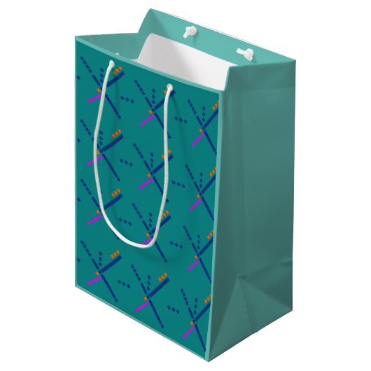 PDXエアポートカーペットポートランドオレゴンメディア抱き枕 ミディアムペーパーバッグ (正面アングル)