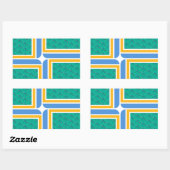 PDXエアポートカーペットポートランドステッカー 長方形シール (シート)