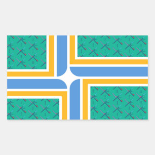 PDXエアポートカーペットポートランドステッカー 長方形シール