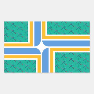 PDXエアポートカーペットポートランドステッカー 長方形シール