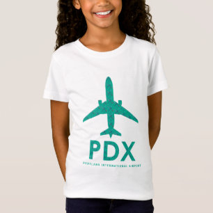 PDXエアポートカーペット飛行機 ポートランド Tシャツ