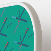 PDXエアポートカーペット |ポートランドパーソナライズされた ピックルボールラケット (左詳細)