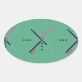 PDXエアポートカーペット 楕円形シール (正面)