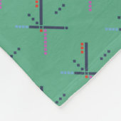 PDXエアポートカーペット| a値の高いラグ|名前をカスタムする フリースブランケット (角)