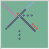 PDXカーペット(旧スタイル) シール (正面)