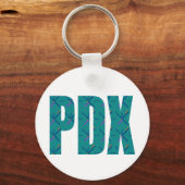 PDXポートランドエアポートカーペット文字 キーホルダー (正面)