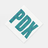 PDXポートランドエアポートカーペット文字 スタンダードランチョンナプキン (角)