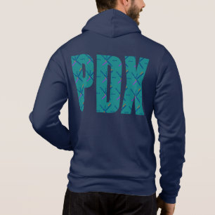 PDXポートランドエアポートカーペット文字 パーカ