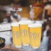 PDXポートランドエアポートタイポグラフィ タンブラーグラス