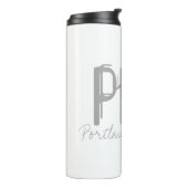 PDXポートランドエアポートタイポグラフィ タンブラー (回転左)