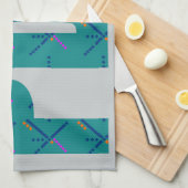 PDXポートランド空港カーペットの文字 キッチンタオル (四つ折り)