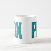 PDXポートランド空港カーペットの文字 コーヒーマグカップ (中央)