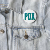 PDXポートランド空港カーペットの文字 缶バッジ (インサイチュ)