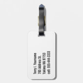 PDX空港カーペット"ないあなたのバッグ" ラゲッジタグ (裏面縦)