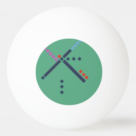 PDX空港カーペット 卓球ボール (正面)